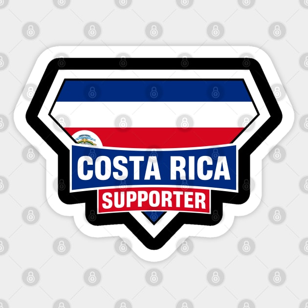 Costa Rica Super Flag Supporter Sticker by ASUPERSTORE